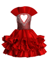 Red heart dress