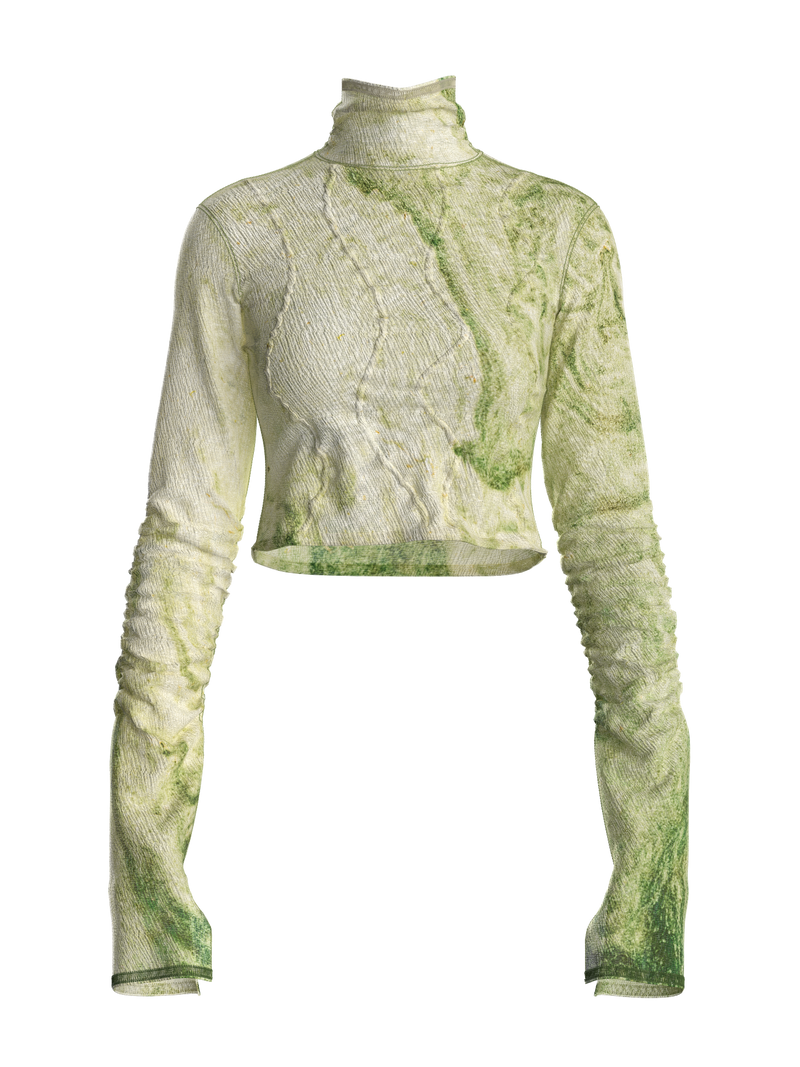 Green grass Wrinkle Top