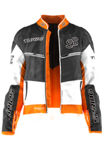 Orange Moto Jacket