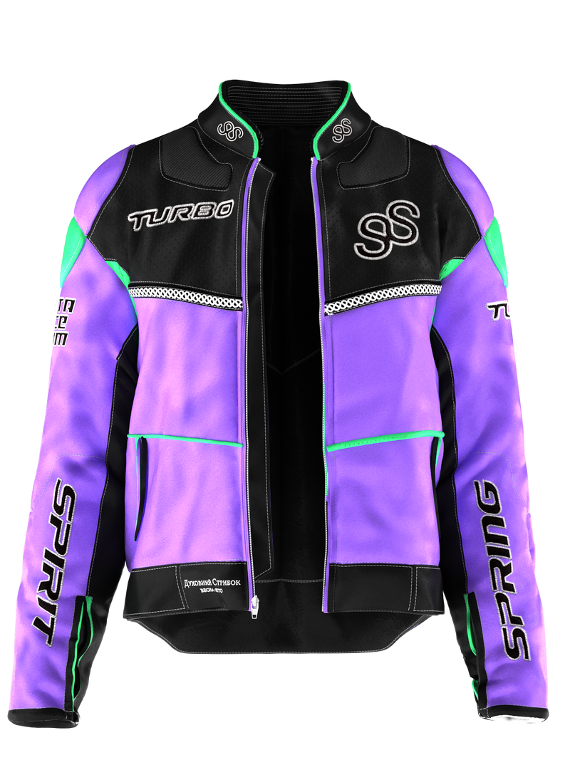 Purple Moto Jacket