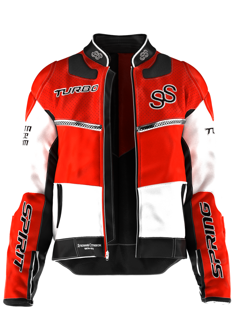 Red Moto Jacket