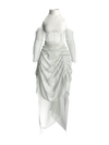 Dress white drapped