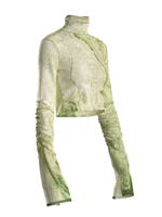 Green grass Wrinkle Top