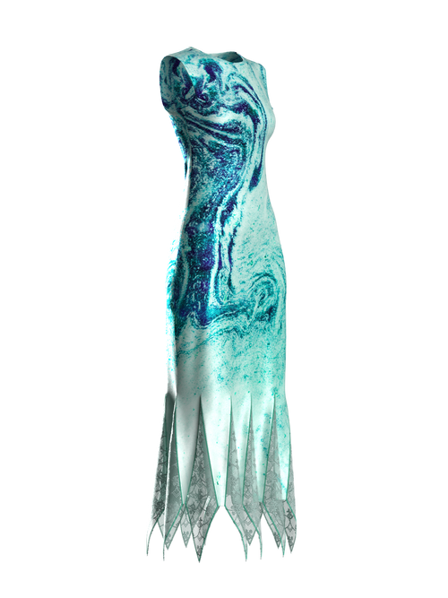 Sky blue Wave Dress