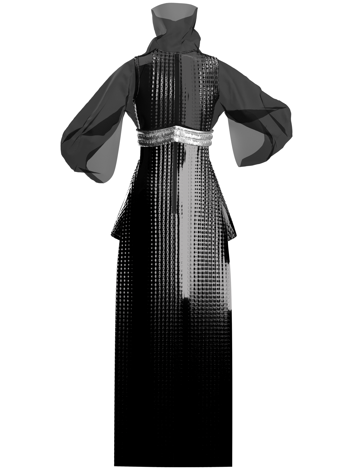 Spike Black Dress