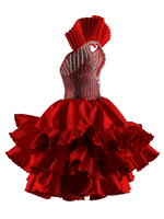 Red heart dress