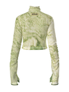 Green grass Wrinkle Top