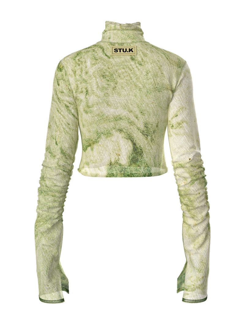 Green grass Wrinkle Top