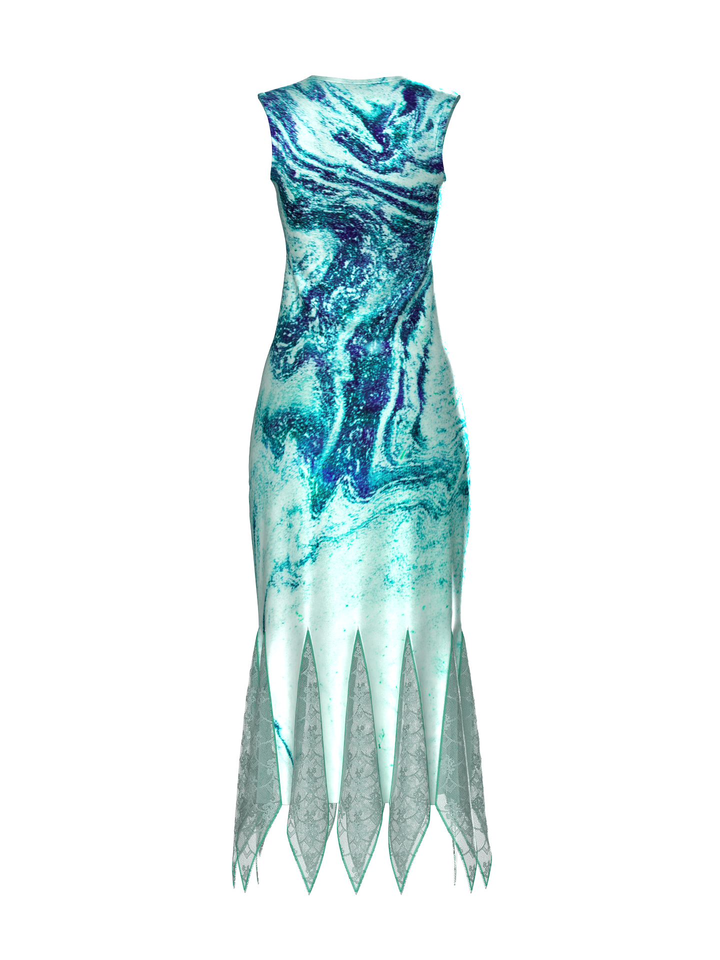 Sky blue Wave Dress DRESSX / More Dash Inc. dba DRESSX Sky blue Wave Dress DRESSX / More Dash Inc. dba DRESSX