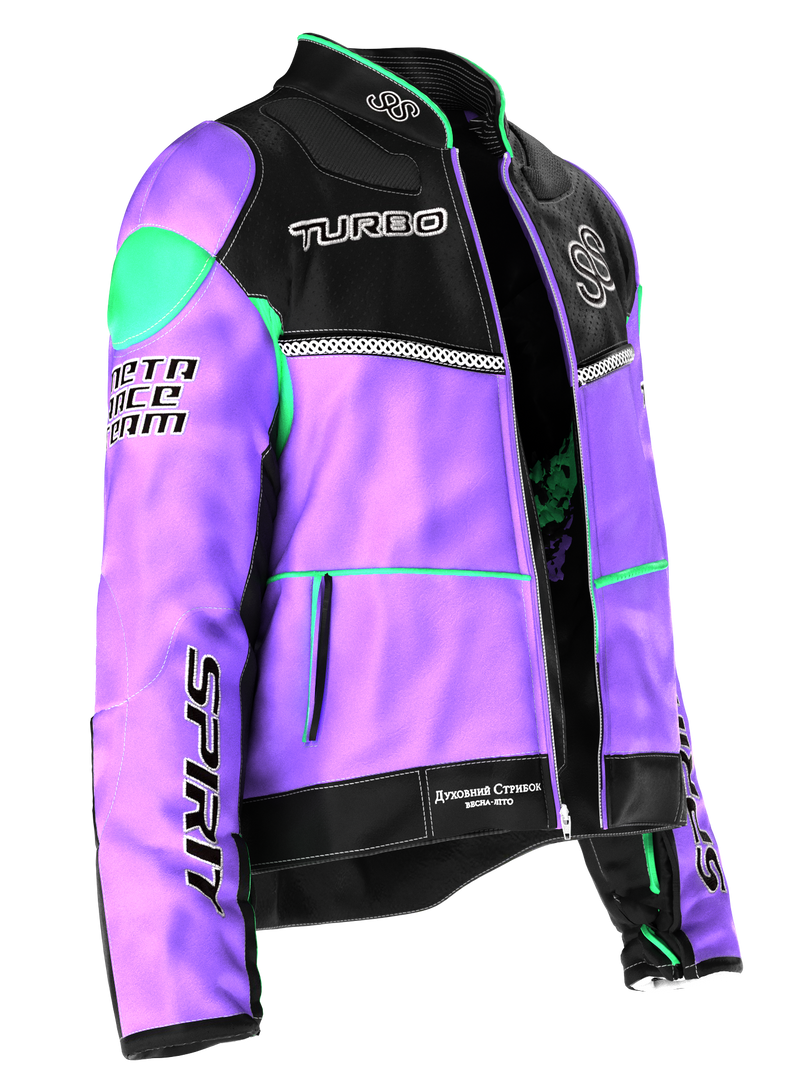 Purple Moto Jacket