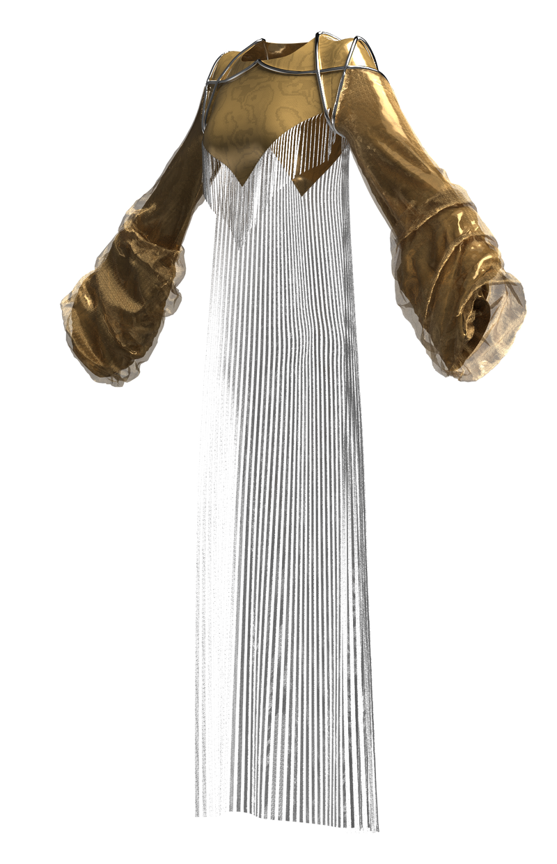 Golden Techno Robe Golden Hour Robe – DRESSX / More Dash Inc. dba DRESSX