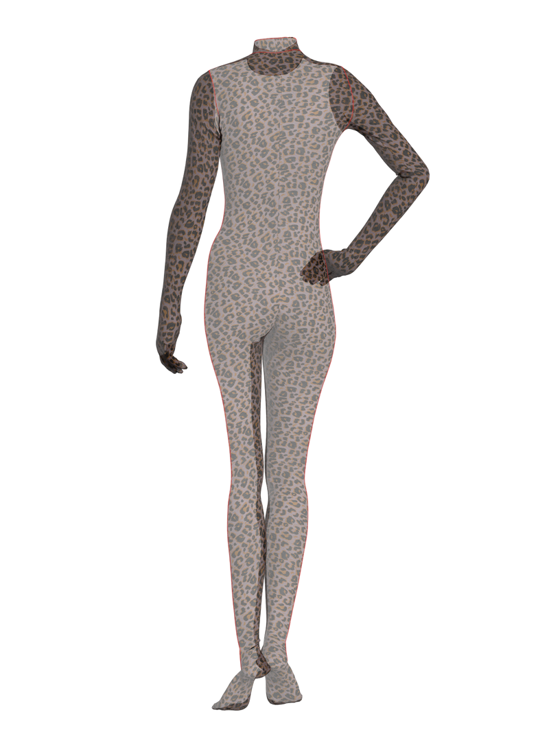 Leopard Print Catsuit