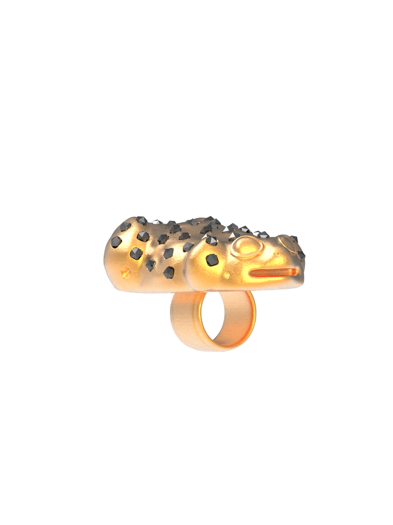 AKAN FROG RING