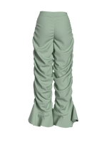 Green Gathered Trousers