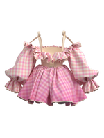 Blossom Corset Gingham Dress