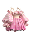 Blossom Corset Gingham Dress