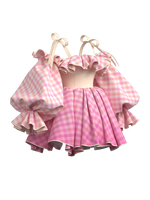 Blossom Corset Gingham Dress