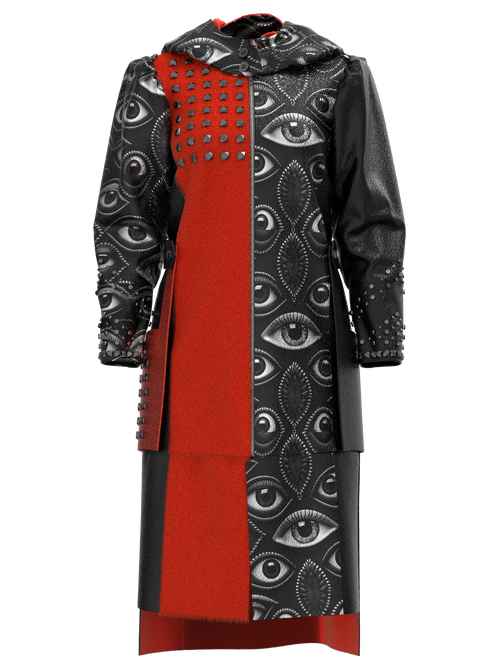 Eye of Rebellion Punk Coat