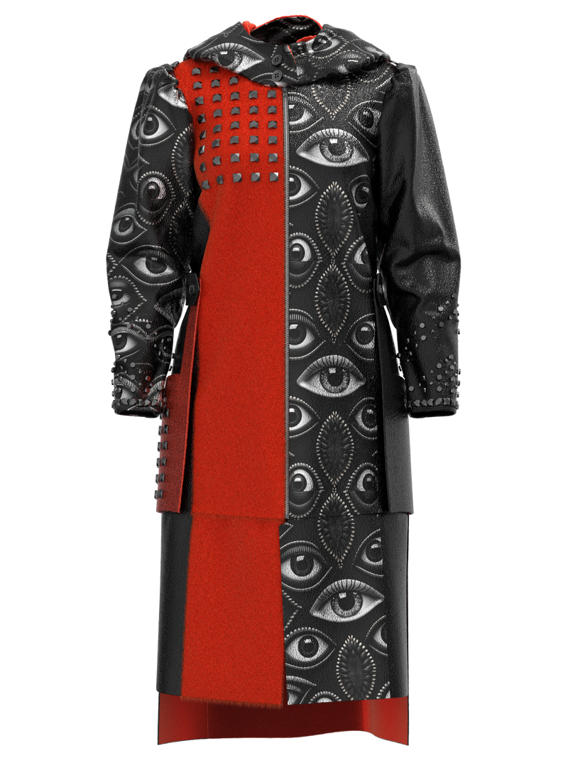 Eye of Rebellion Punk Coat