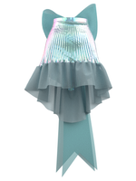 Holographic Ruffle Skirt