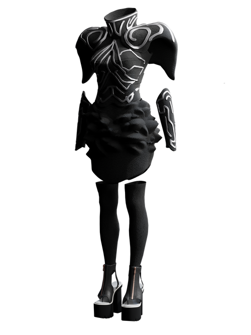 Black Galaxia Futuristic Suit