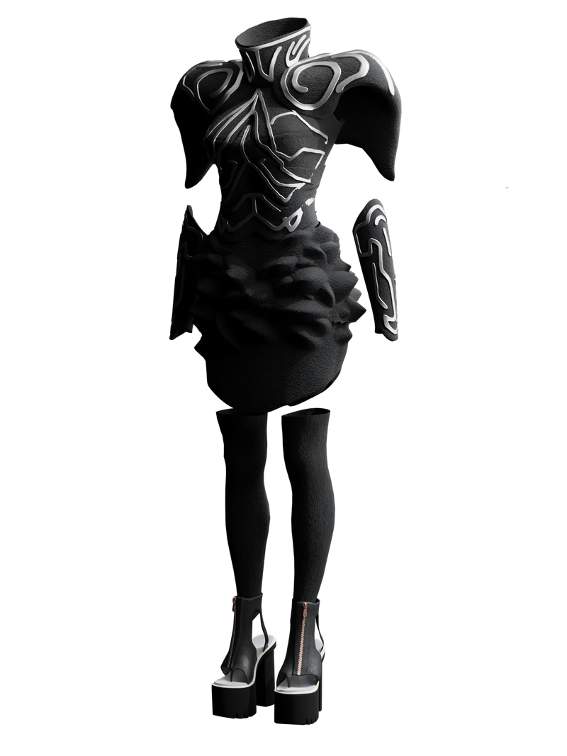 Black Galaxia Futuristic Suit
