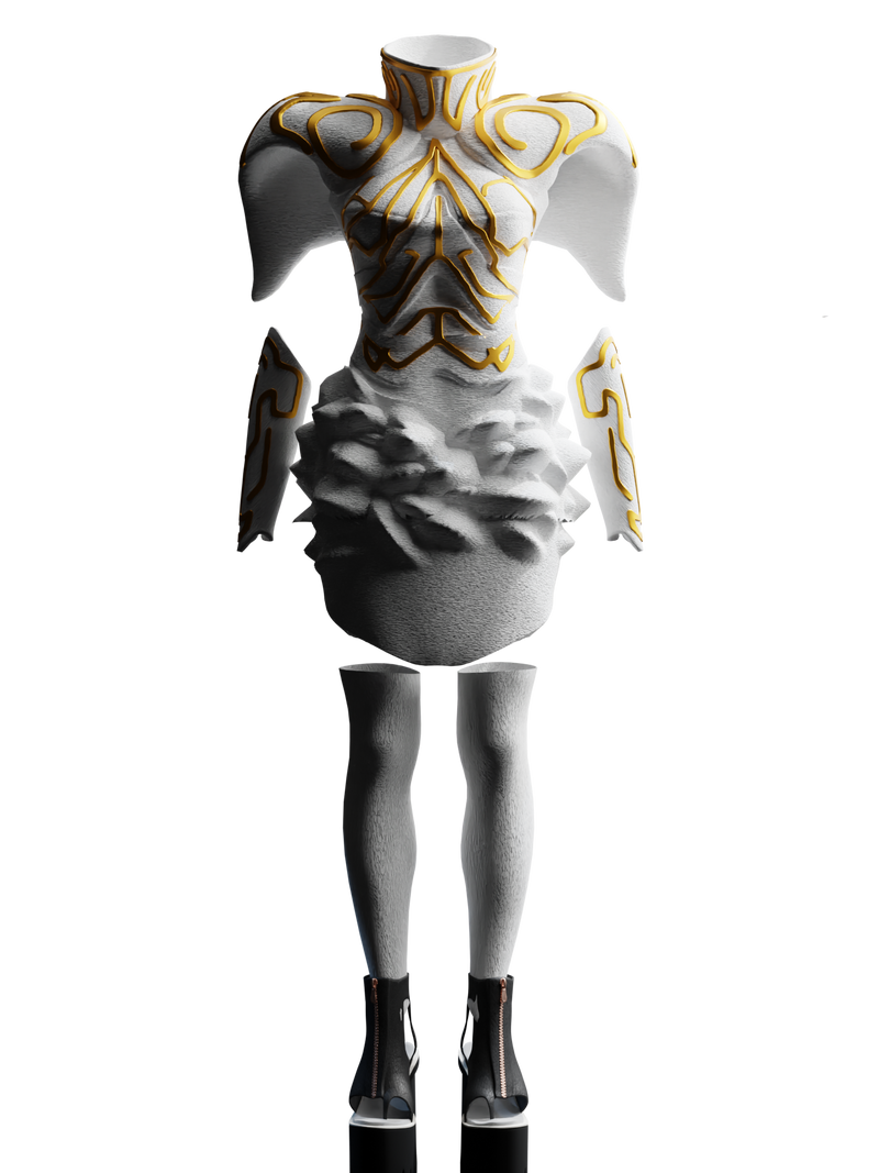 White Galaxia Futuristic Suit