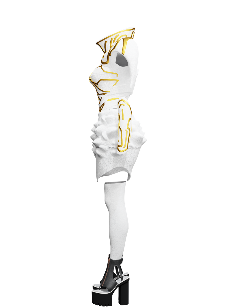 White Galaxia Futuristic Suit