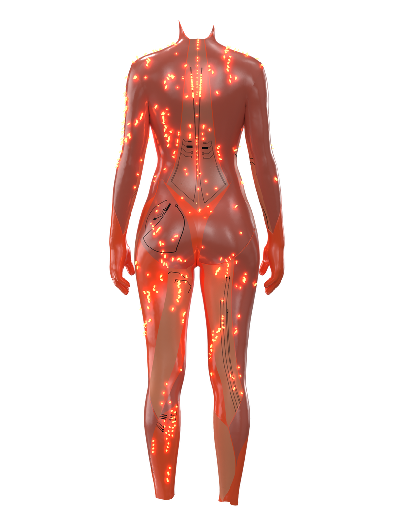 Leeloo Jumpsuit Orange (Opaque)