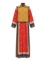 Qing Dynasty women suit with vest