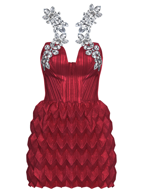 Stellar Crimson Red Dress