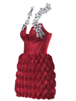 Stellar Crimson Red Dress