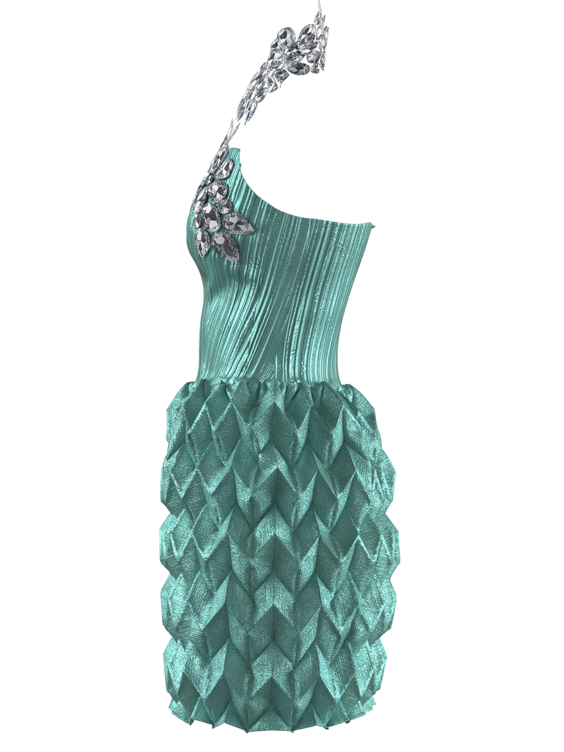 Stellar Crimson Mint Dress