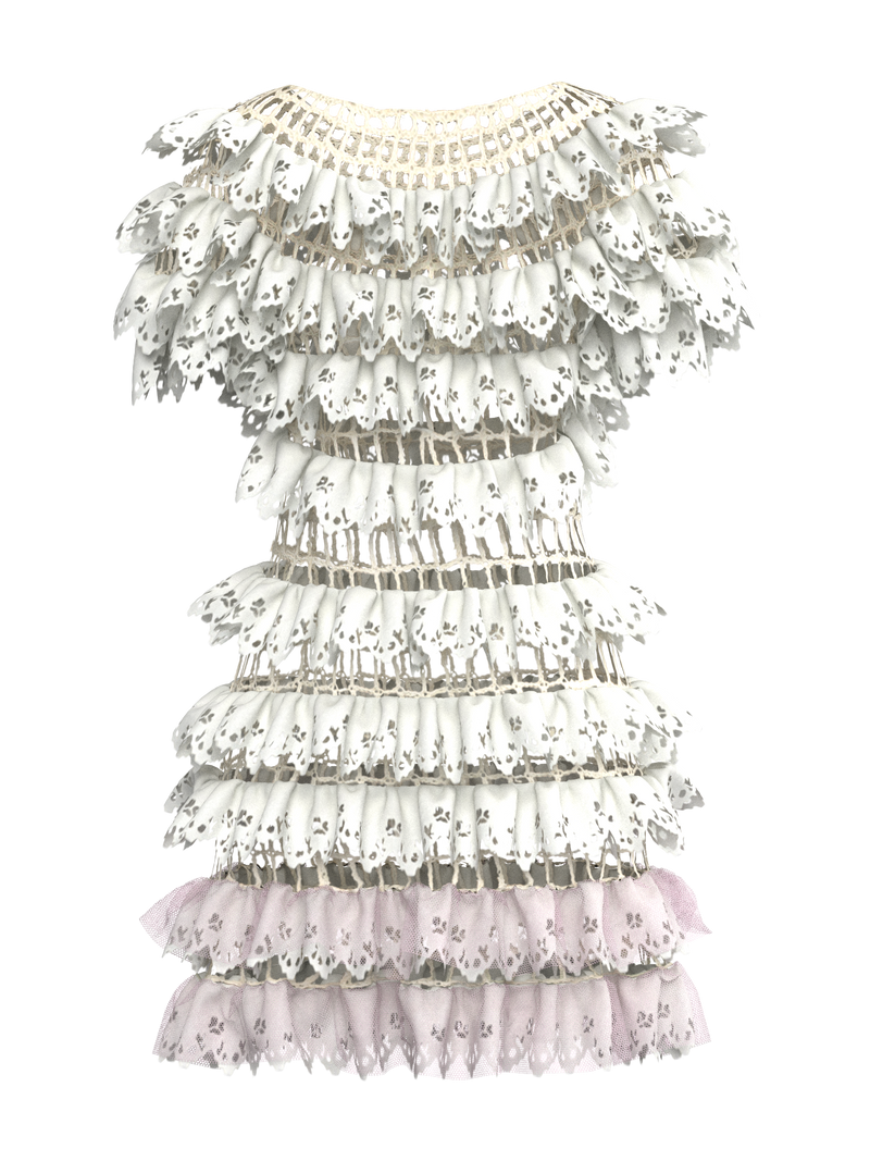 White Crocheted Dress