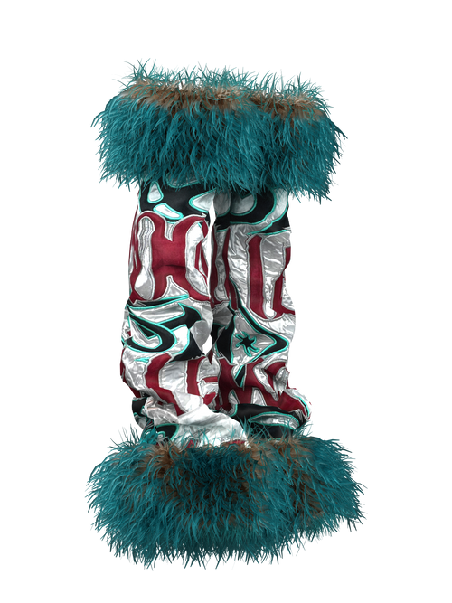 Faux-Fur Leg Warmers