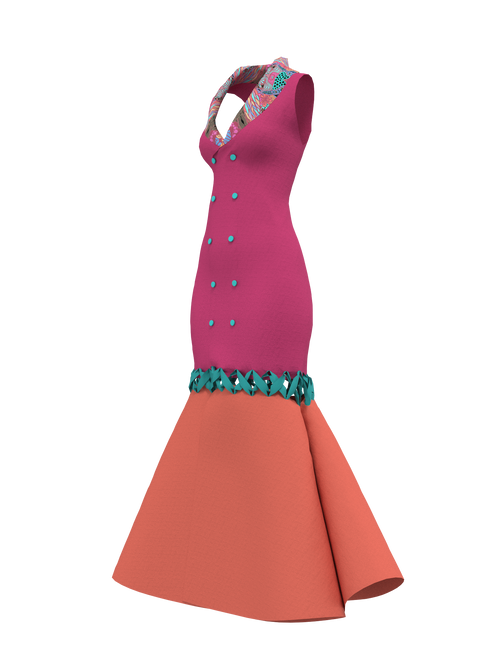 Peackock Dress