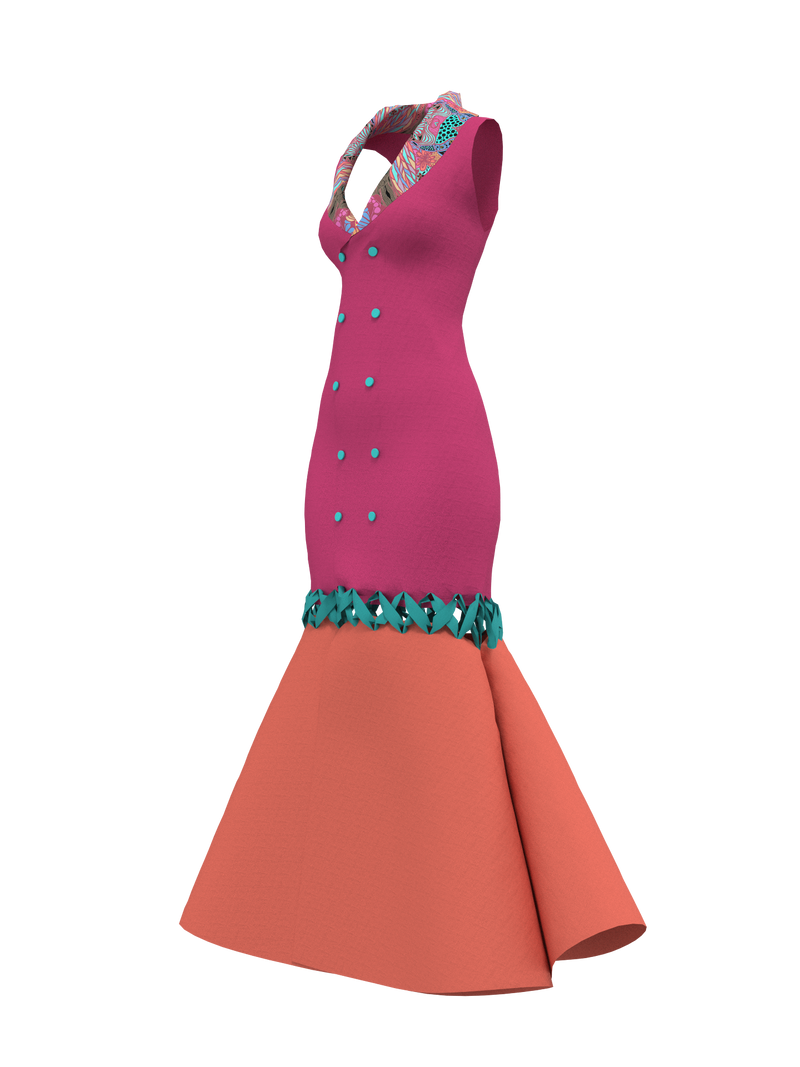 Peackock Dress