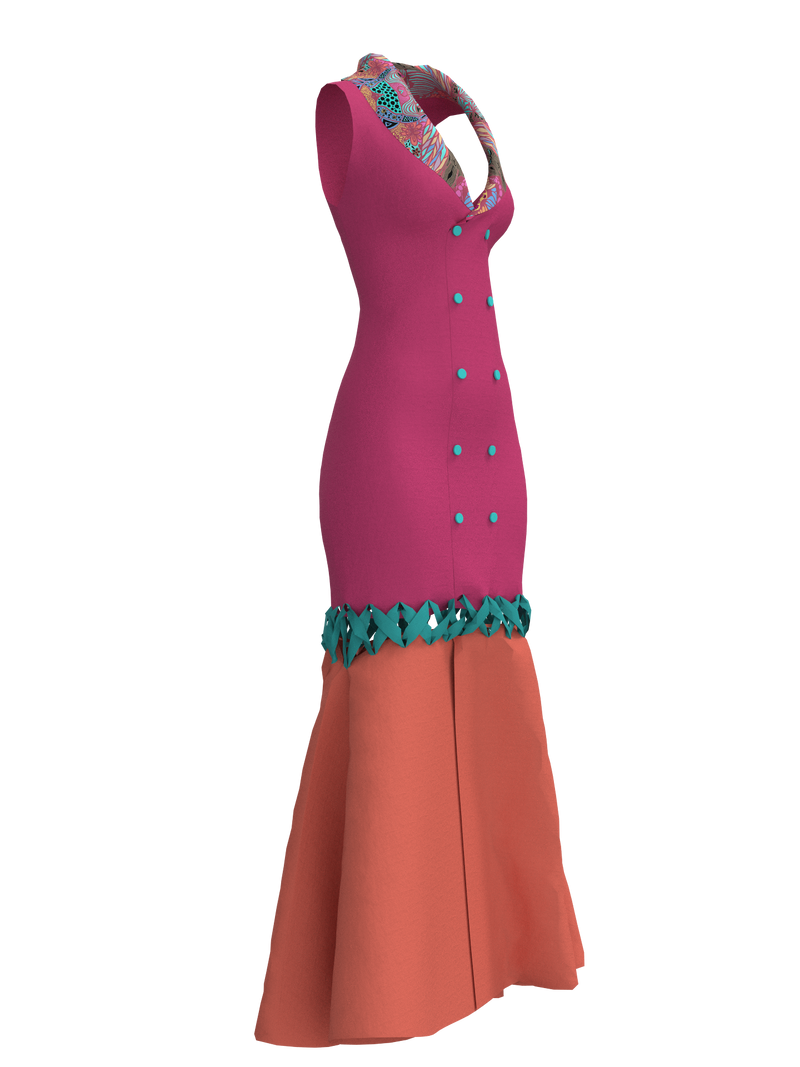 Peackock Dress