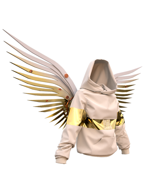 White-gold hoodie (man)