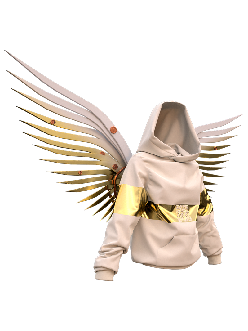 White-gold hoodie (man)