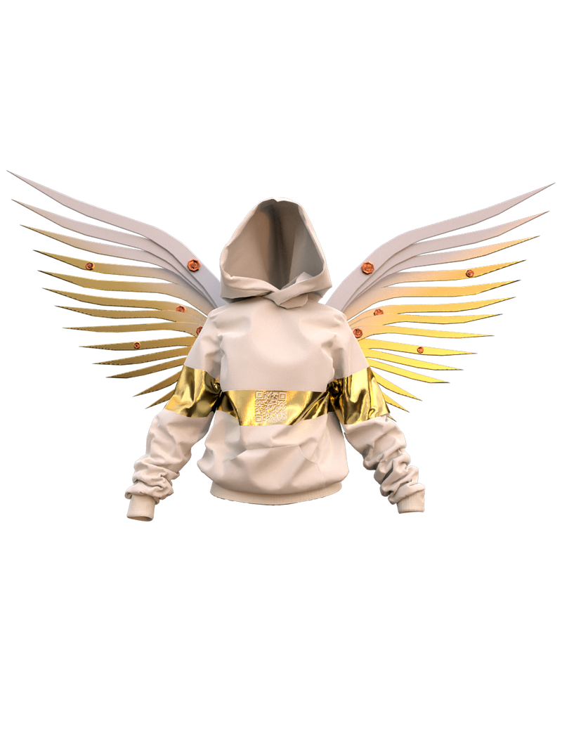 White-gold hoodie (woman)