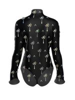 Demo: Transparent Jeweled Bodysuit