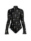 Demo: Transparent Jeweled Bodysuit