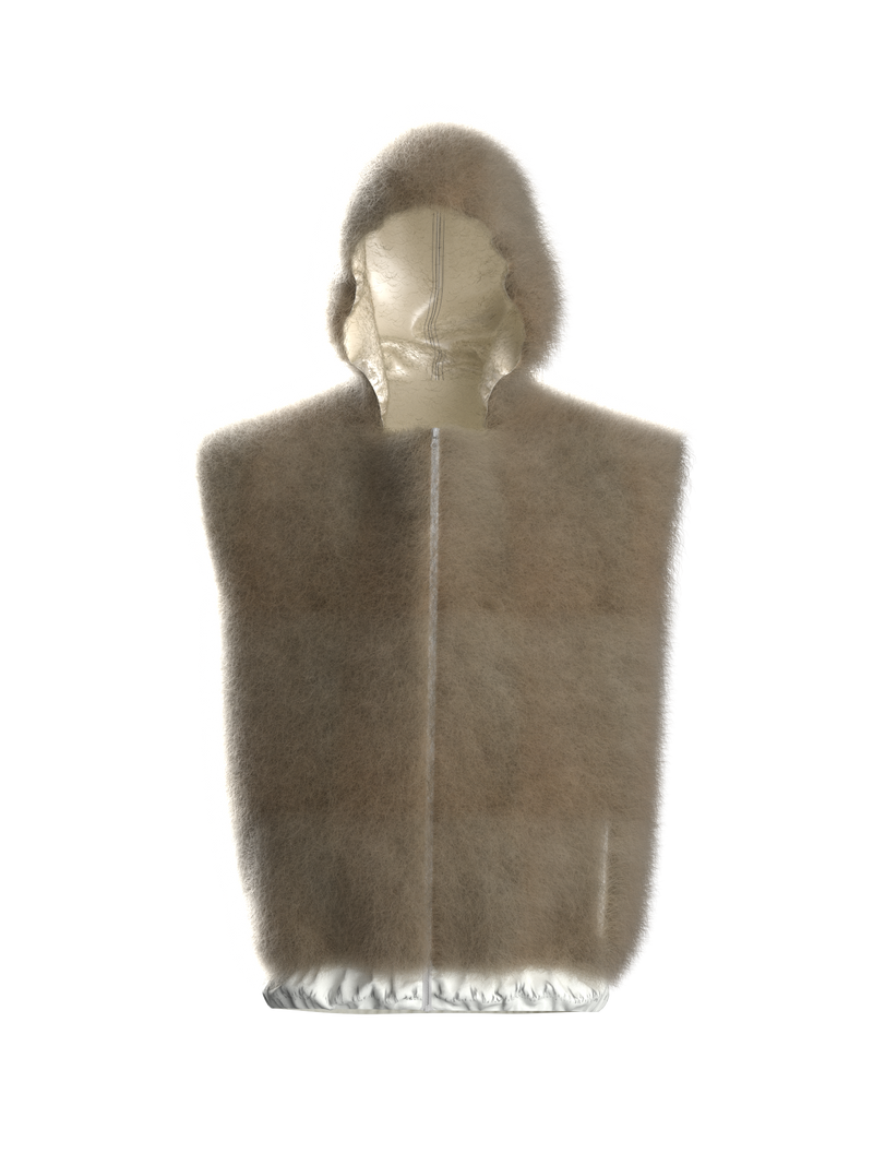 CARMINE NAPPI FUR HOOD VEST