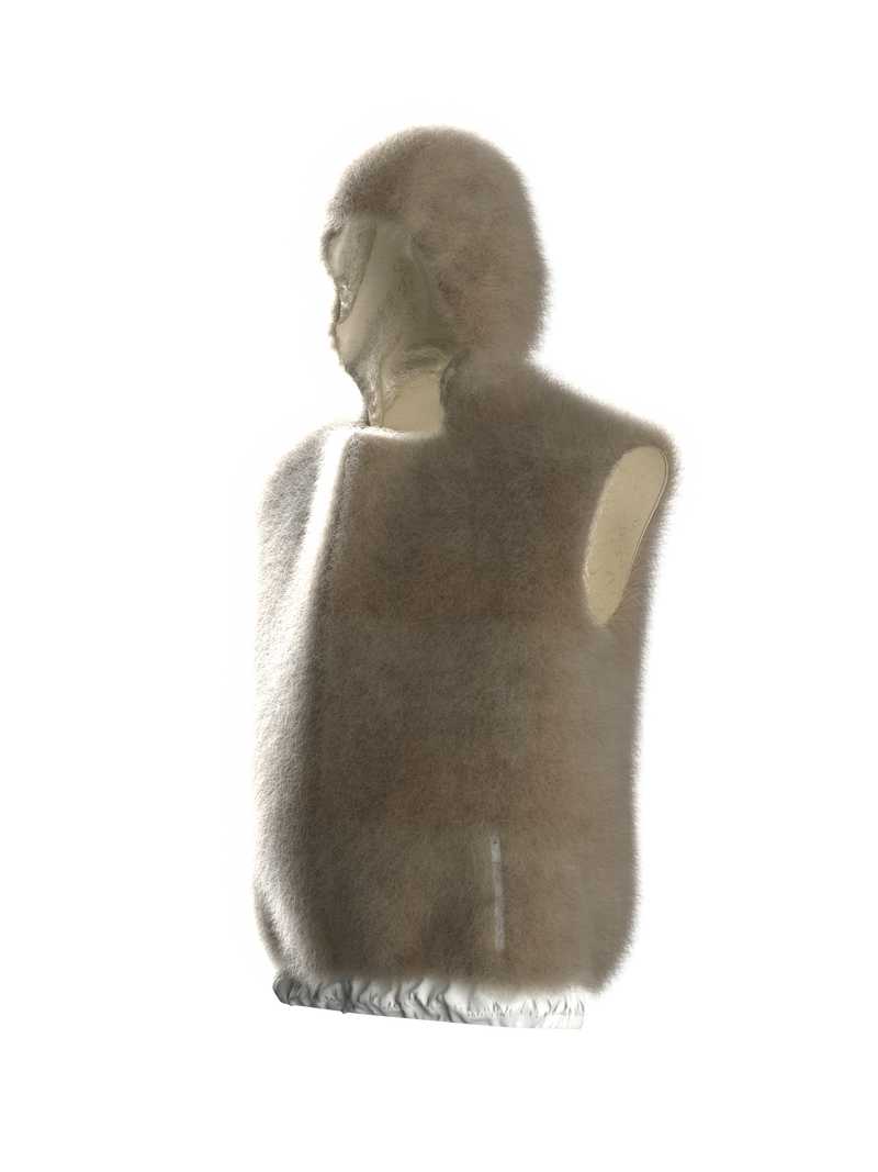 CARMINE NAPPI FUR HOOD VEST