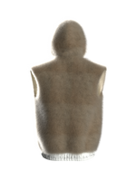 CARMINE NAPPI FUR HOOD VEST