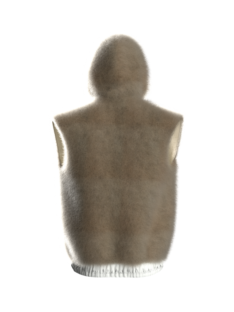 CARMINE NAPPI FUR HOOD VEST