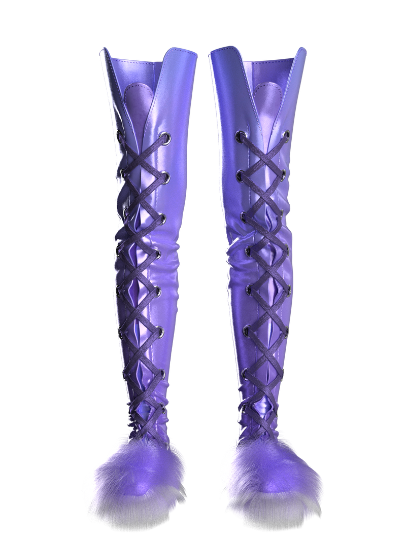 DIGITAL LAVENDER PEARL BOOTS