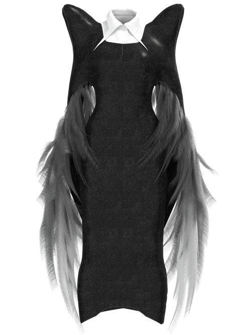 The creator dress in black