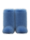 Blue fur-tale boots